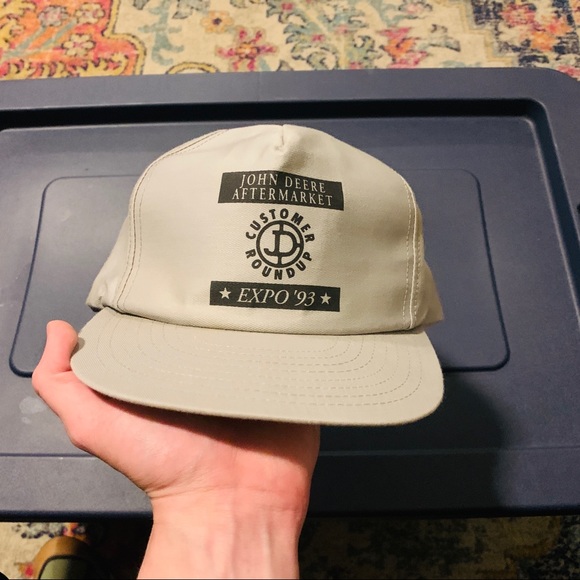 Rare 1993 john deere k product usa made snap back - Picture 1 of 4